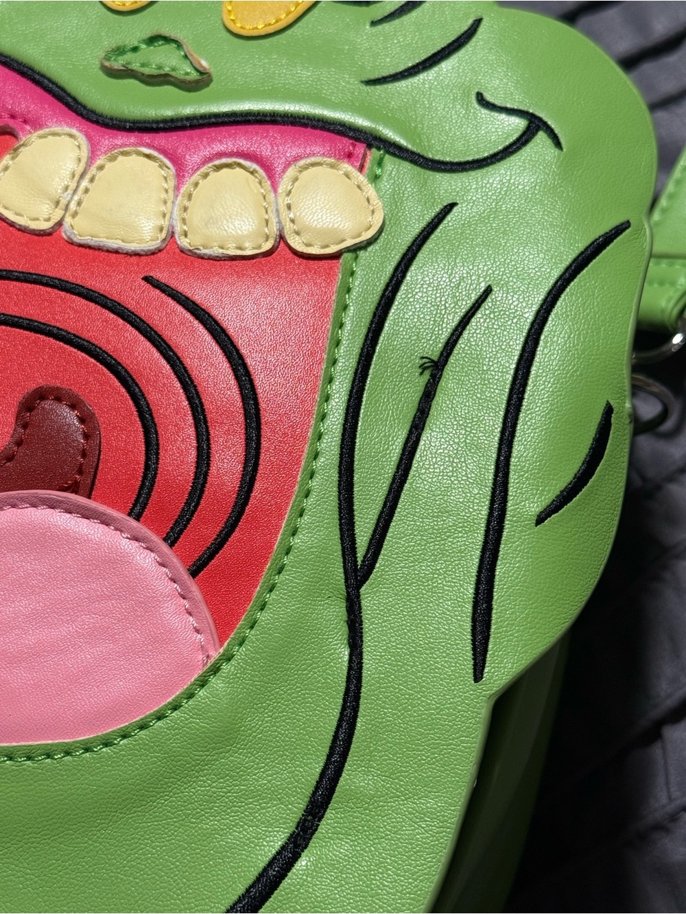NWT Vixen by Micheline Pitt Novelty Ghostbusters Slimer Crossbody Bag - Picture 14 of 15
